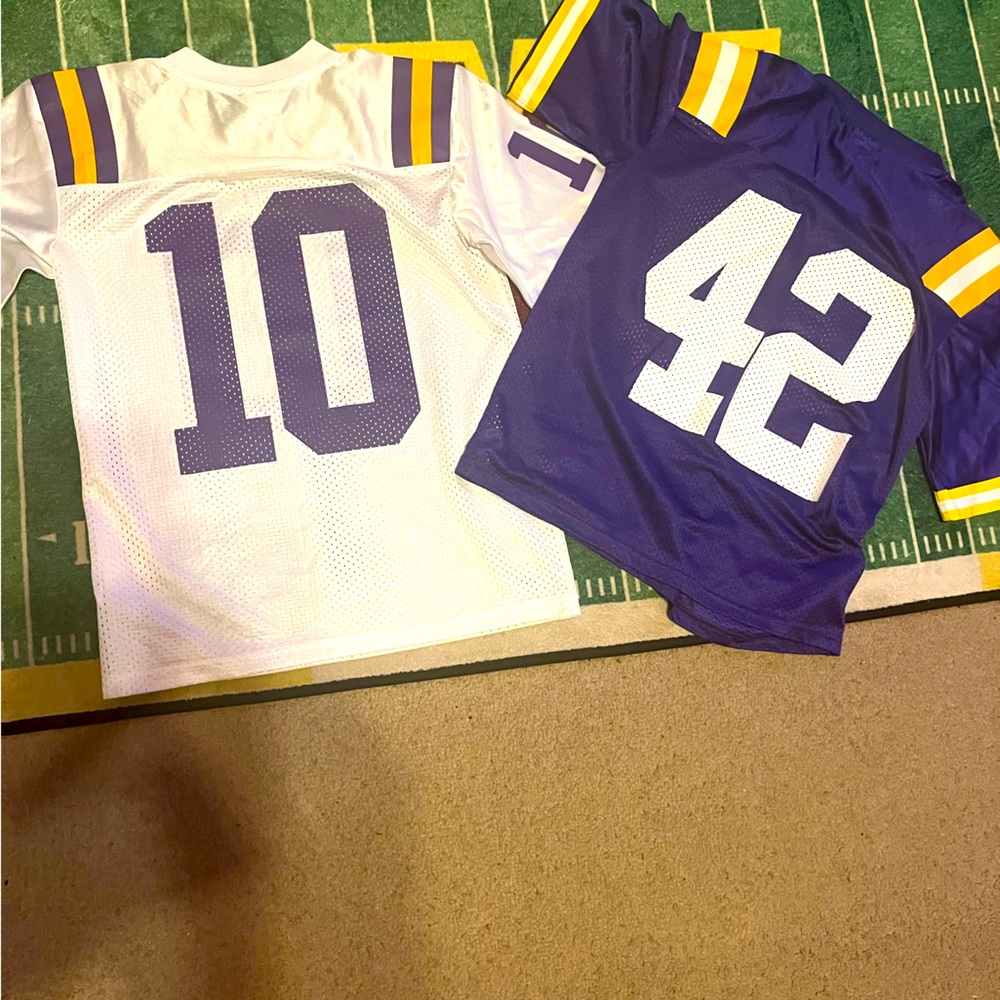 Nike kids LSU football jerseys. Size small.(8/10)